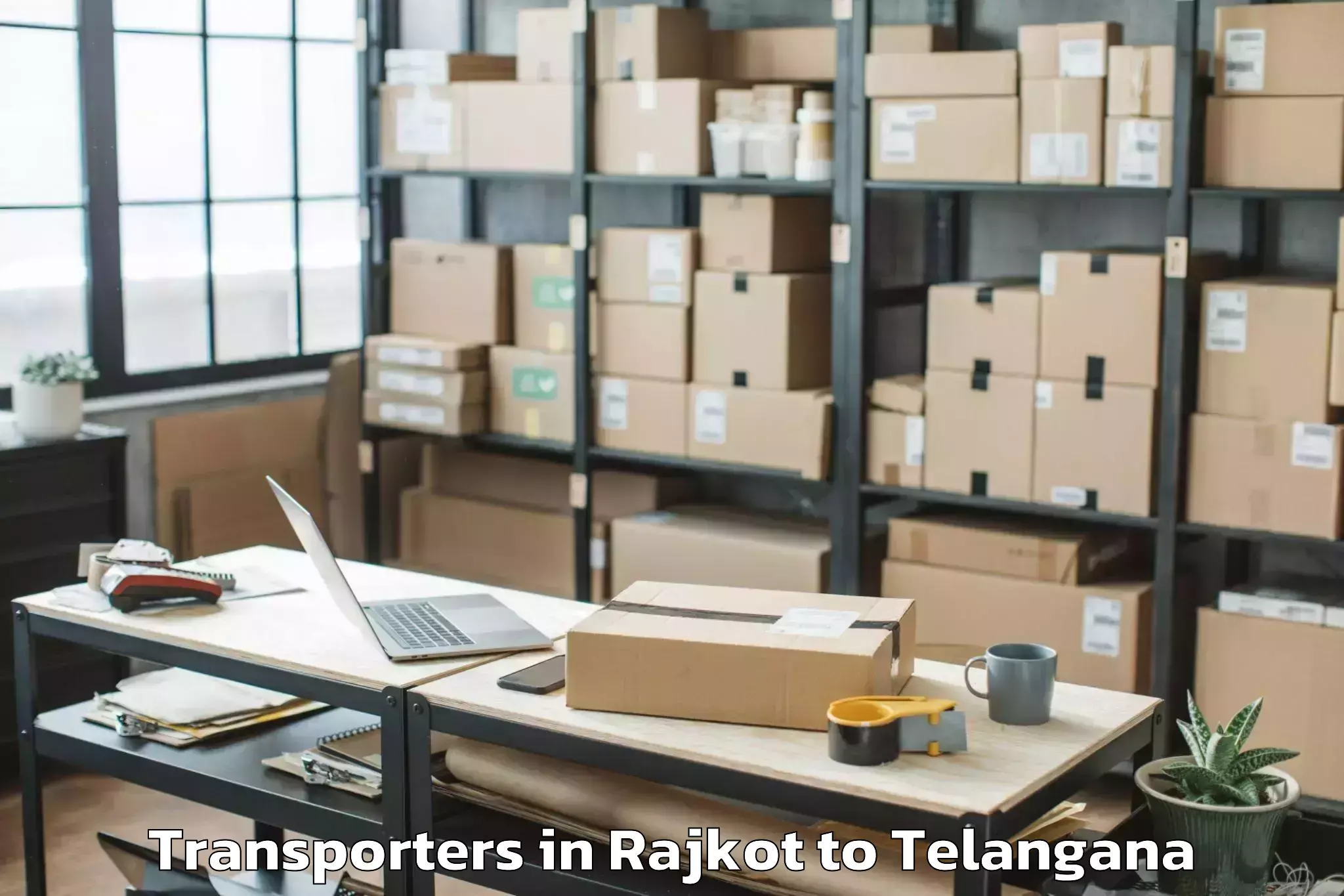 Hassle-Free Rajkot to Telkapalle Transporters